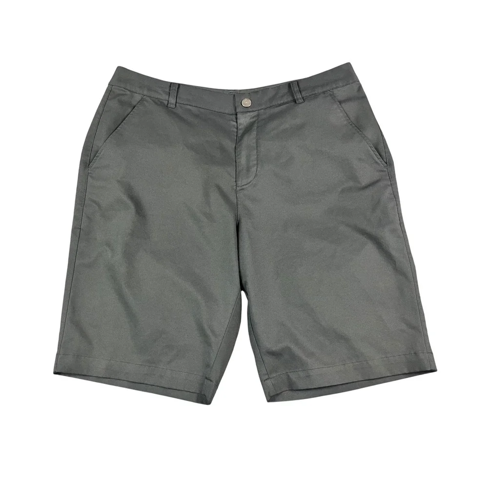 Puma Golf Shorts Mens 34 Black Solid Performance Activewear 10 inch inseam